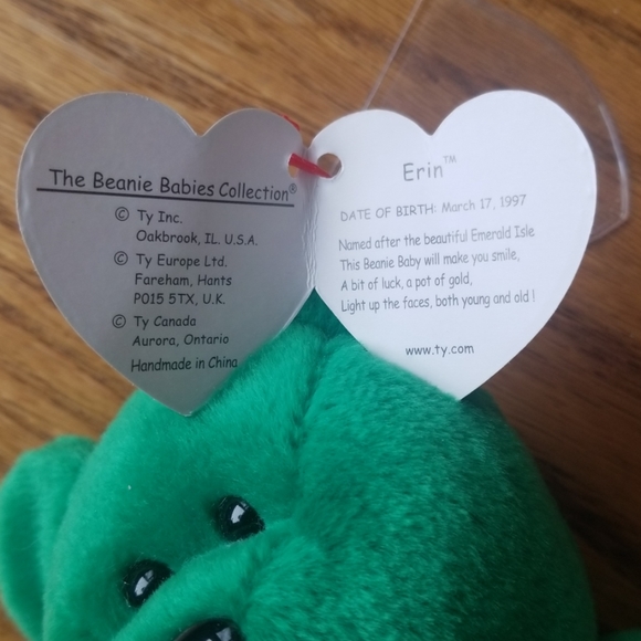 "Erin" beanie baby - Picture 5 of 6